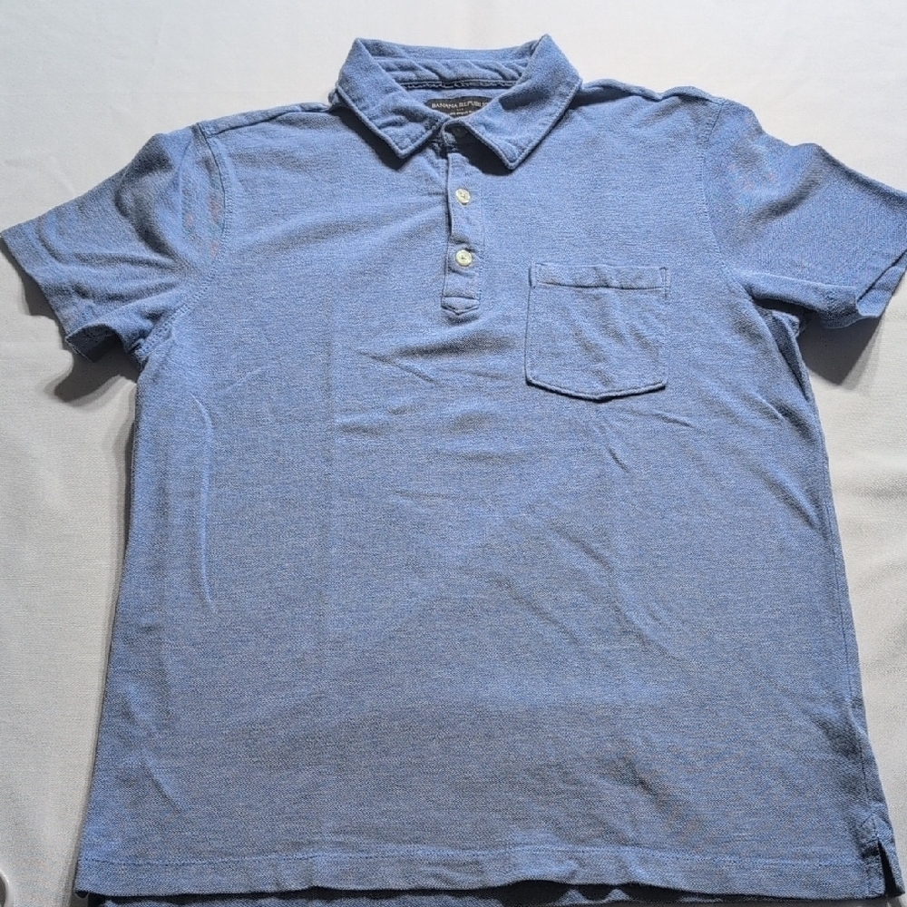 Banana Republic Men's Blue Polo Shirt Size SP